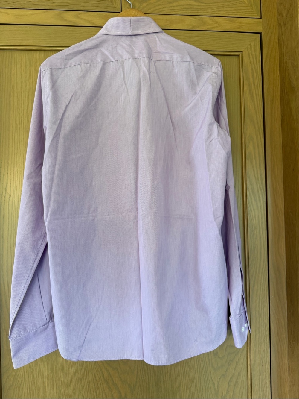 Valentino Light Lavender Stripe Men's Dress Shirt Cotton Italy / 41 / 16 - Picture 7 of 15